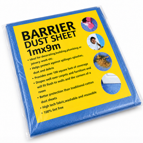 Barrier dust sheet for floor protection